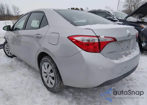 2016 Toyota Corolla Le z USA, uszkodzony, nr VIN 2T1BURHE9GC567499